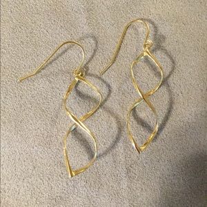 Twisted Gold Earrings